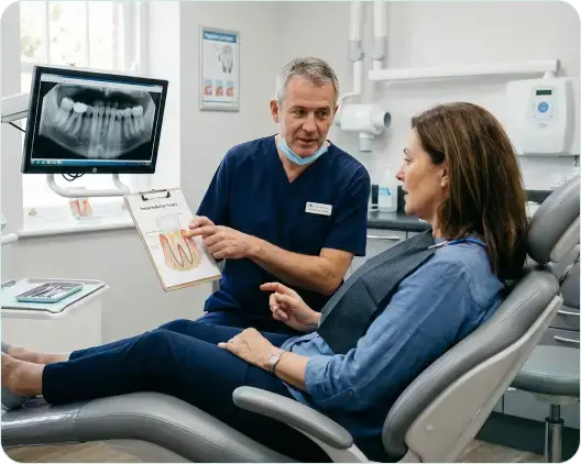 Pocket Reduction Surgery Illustration